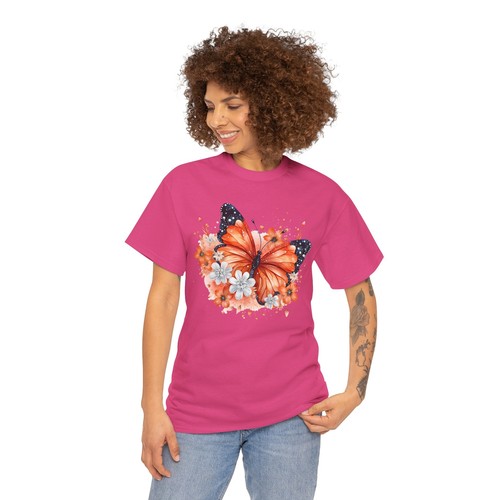 Butterfly Graphic Tee Women’s Aesthetic Oversized T-Shirt Trendy Retro Cute - Picture 71 of 85