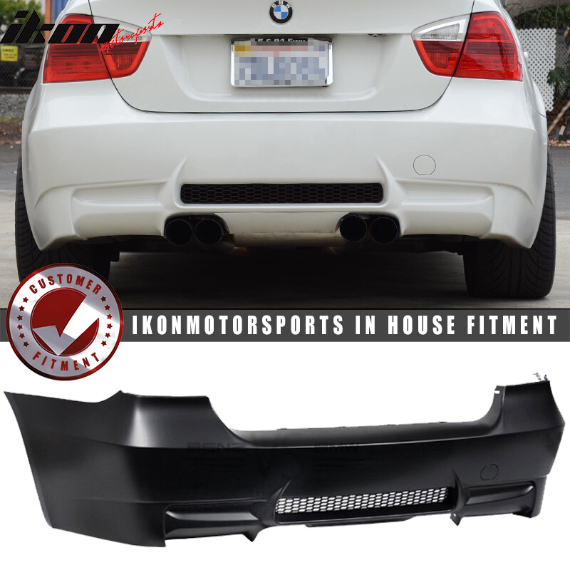 Fits 06-11 E90 3-Series M3 Rear Bumper Cover Diffuser Dual T