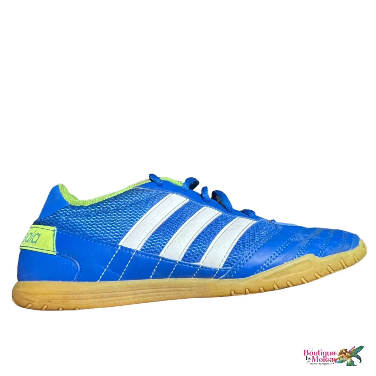 Adidas Top Sala Soccer Shoe Sneaker Blue Neon Green Mens Size 7.5 | eBay