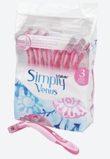 Paquet de 12 rasoirs Simply venus Gillette 3 lames avec bande lubrifiante