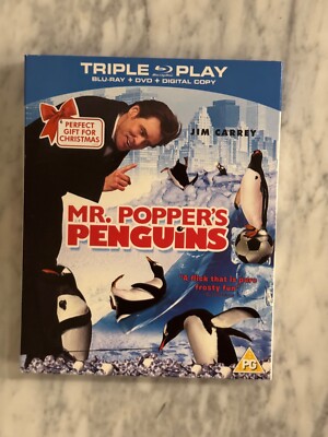 Mr Popper's Penguins Blu-Ray with cardboard slipcase