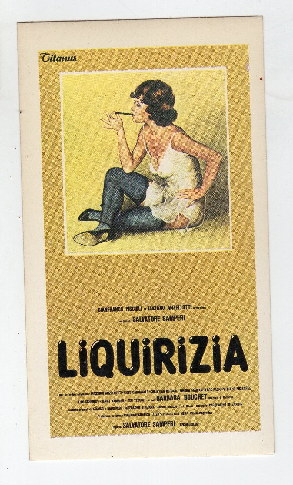 Locandina originale film Liquirizia (1979) - Regia di Salvatore Samperi