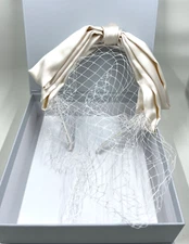 Kristin Ess Hair The Veil Headband in Ivory - Bridal, Vintage NIB