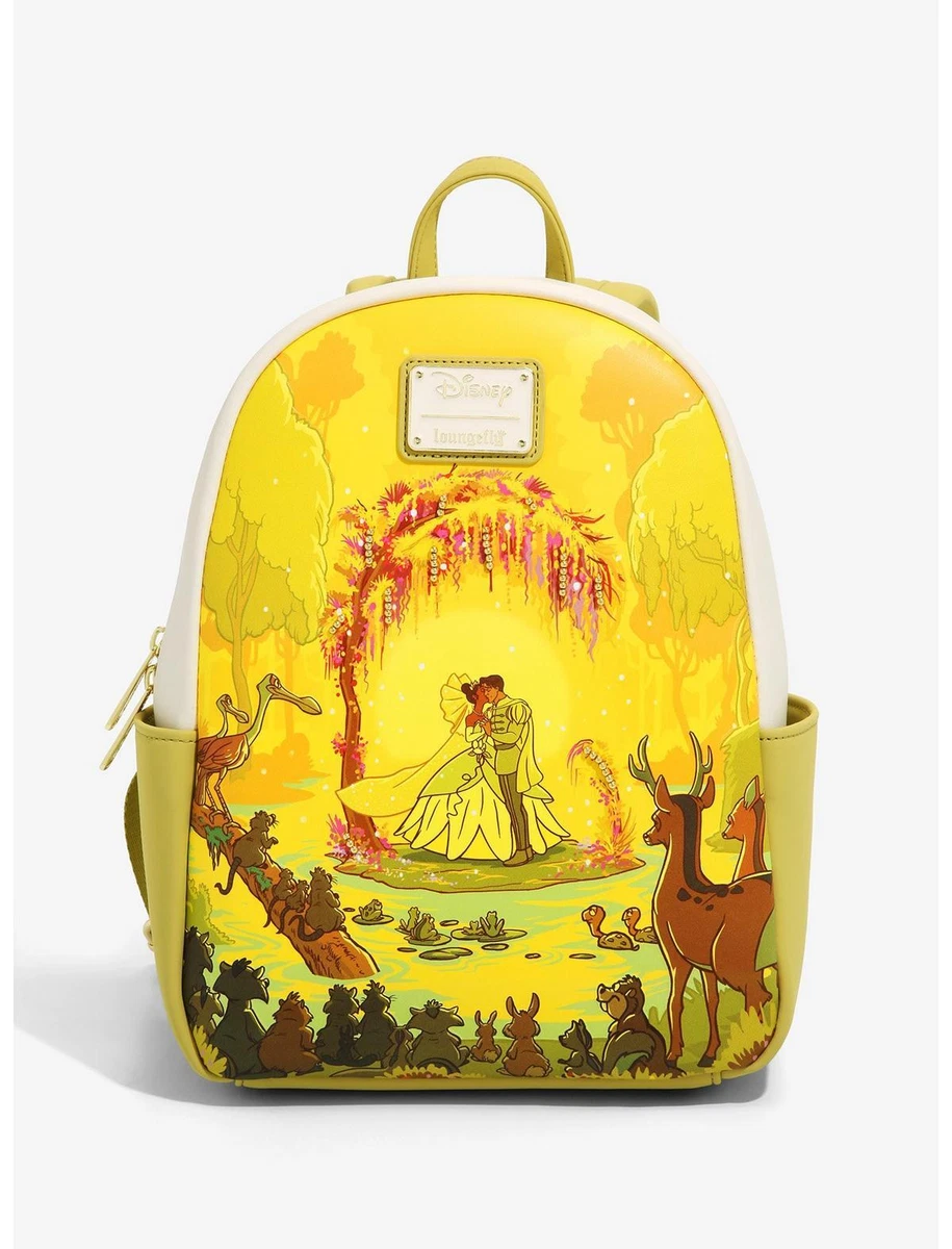 Loungefly Disney Princess and Frog Tiana Wedding Scene Kiss Mini Backpack