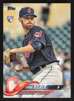 2018 Topps Update Shane Bieber RC Rookie #US198 Card
