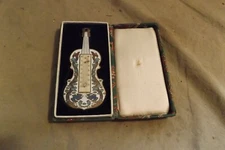 Vintage Decorative Arts Cello Base Asian Cloisonne Thermometer Orig. Case Rare 