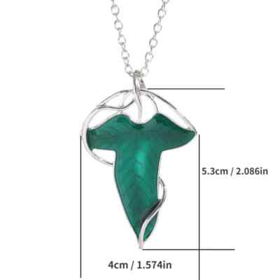 ABYstyle Lord of the Rings Lorien Leaf - Llavero de metal 3D de 6 x 4,8 cm, color verde y plateado, accesorios de regalo