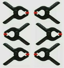 6x2"MINI SPRING CLAMPS PLASTIC ART CRAFT GRIP JAW 5cm DIY MODEL MAKING MICRO