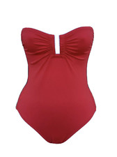 ERES Les Essentiels Cassiop e One Piece Bandeau Swimsuit As SeenOn BrookeShields