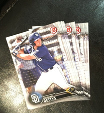 2016 Bowman Draft BD-185 Michael Gettys 10 count base lot San Diego Padres