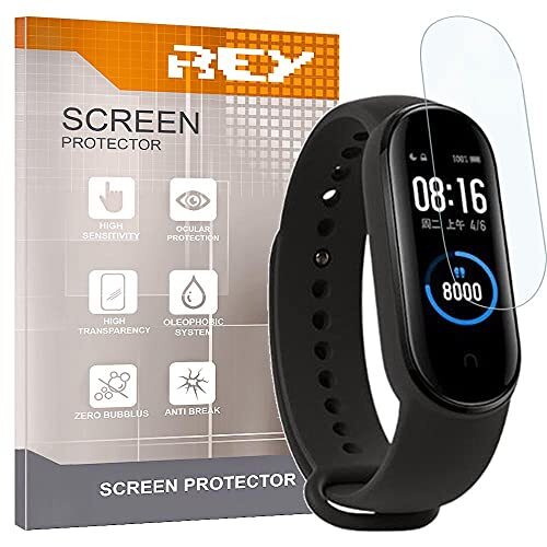 REY Pack 7X Pellicola salvaschermo per XIAOMI Mi Smart Band 4 - Band 5 - (t9w)
