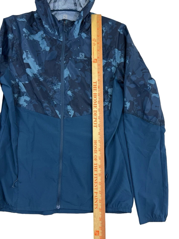 Salomon Agile Full Zip Long Sleeve Hoodie Women Sz M - Image 2 of 4