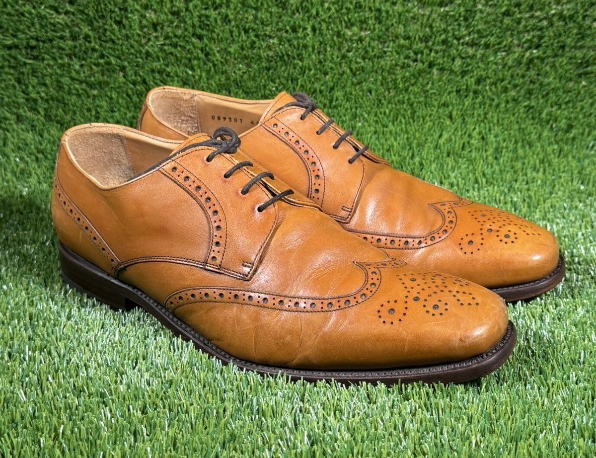 🔥Herring Shoes ‘Light Brown’ Leather Brogues Sz US UK