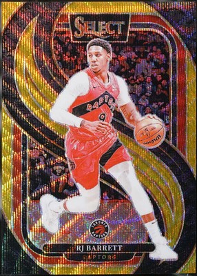 2024-25 Panini Select - Gold Wave Prizm Basketball RJ Barrett #109 NM
