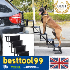 5 Stairs Portable Folding Dog Ramp Steps Car Boot Access Ladder for Pet Dog Cat
