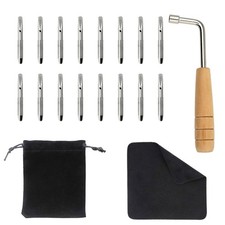 INKNOTE 16 PCS Tuning Pin with L-shape Wrench 4.5 inches, 16 Set