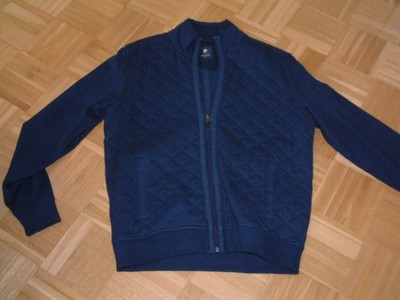 PIERRE CARDIN Paris gesteppte Strickjacke Blouson blau Gr. L