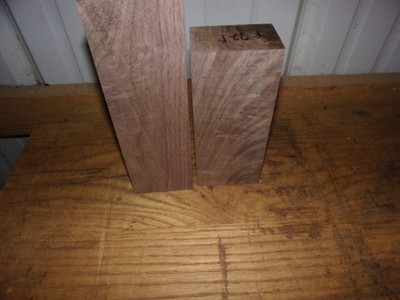 2 PC WALNUT LUMBER WOOD AIR DRIED BOARD LOT F72F CARVING BLOCKS FLAT FEATHERED