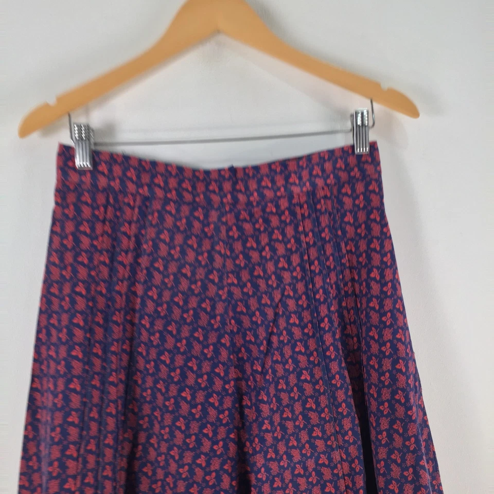 DE COLECCIÓN Laura Ashley Hecho en Gales Falda Mujer 10 Acampanada Midi Floral 122079 Foto 2 de 4