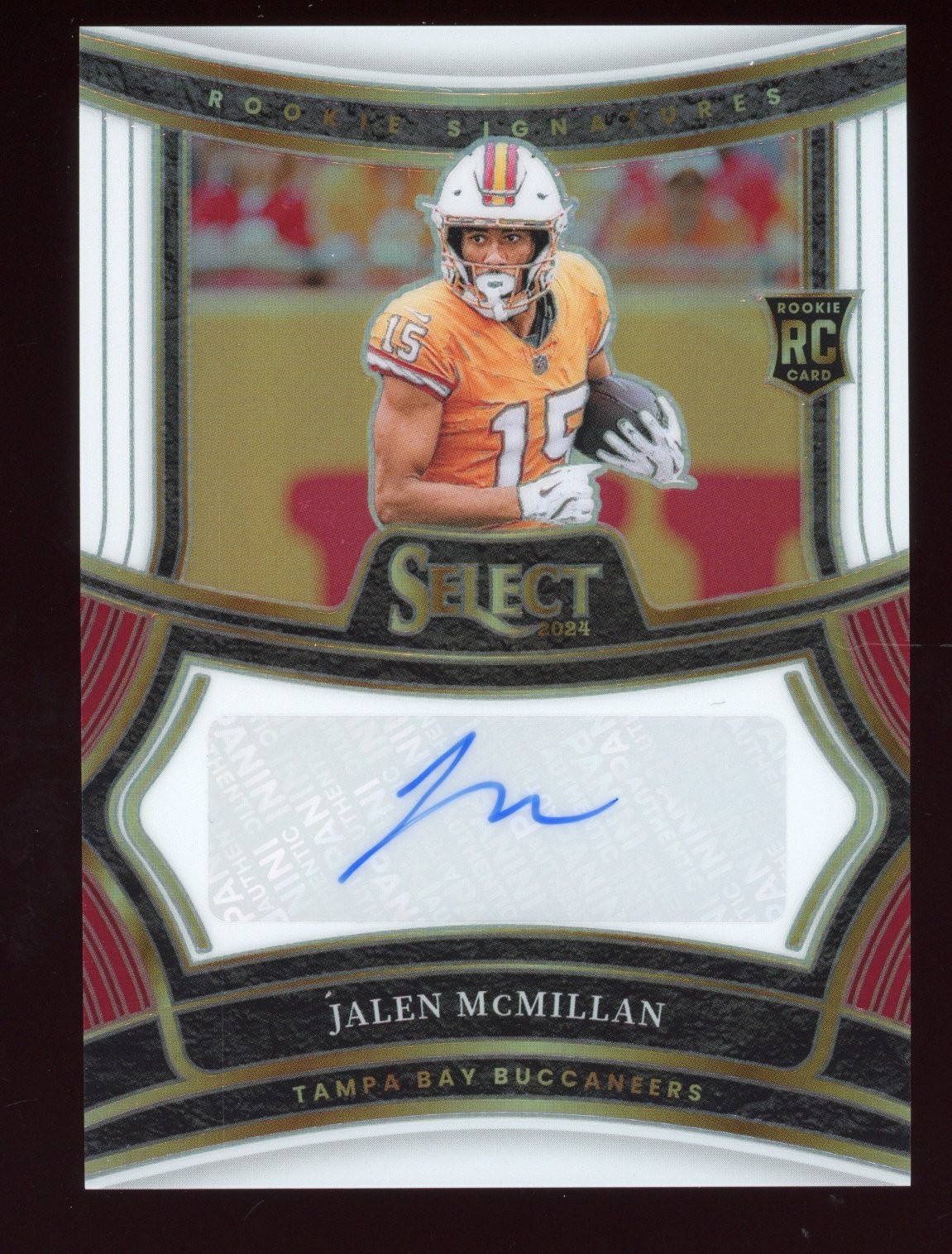 Jalen McMillan Panini Select Rookie Signatures #RSPJMN White