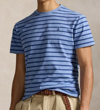 MENS POLO RALPH LAUREN S/S T-SHIRT SZ XXL BLUE / STRIPED NWT