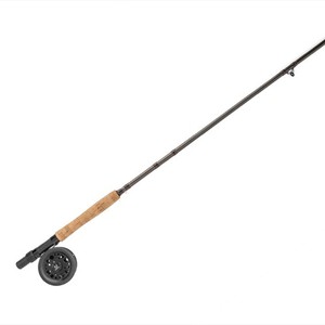 auction fly reel Edward Vom Hofe Model 504 Tobique Size 1/0 Style:3 Ugly Stik 5' Light raccoon fish oil