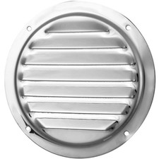 Kiemenblech 125mm Edelstahl VA Wetterschutzgitter Lüftungsgitter Rundlüfter