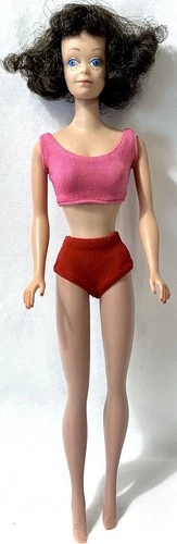 Vintage 1962  Mattel Midge Doll ~Numbered Arms & Head Dk.Hair Freckles Japan