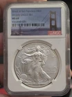2012 (S) American Silver Eagle MS69 NGC Struck San Francisco Golden Gate Label