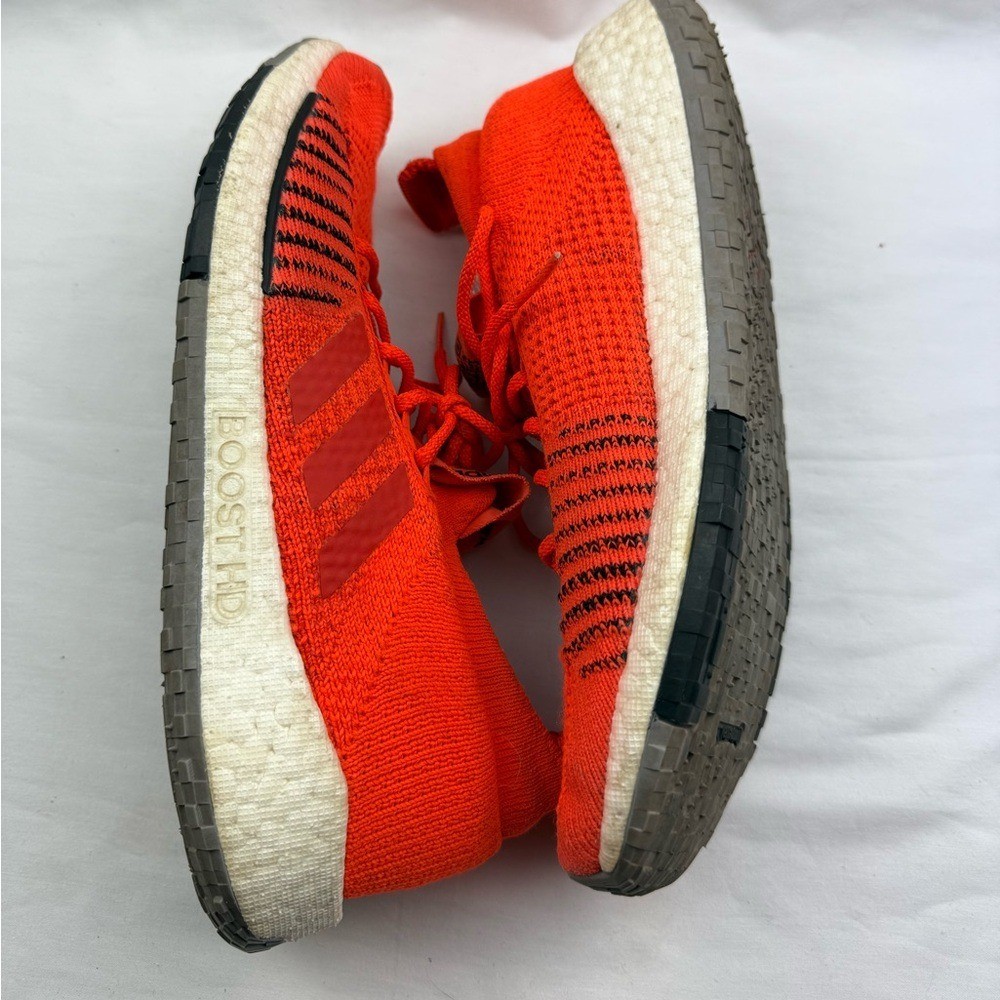 Adidas PulseBoost HD running shoe in the Solar Red colorway men's size 10 thumbnail 4