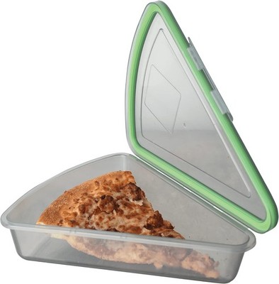 Pizza Slice To-Go Compartment Container, 9-1/4'' X 8-1/4'' X 2-1/2'', Reusable, ...