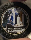 Space Shuttle Columbia 2003 Jfk Half Dollar Colorized W Coa Z8