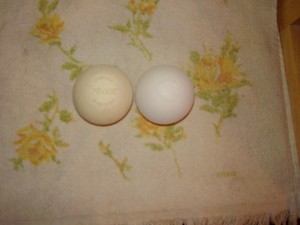 Used, 1 Set of 2, Lacrosse Balls, that's White.
