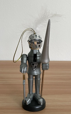 Zim's Heirloom Collectibles Small Knight Nutcracker Ornament 4 7/8''