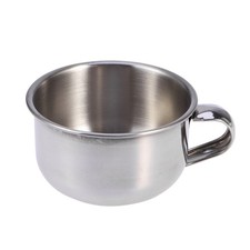 Shaving Bowl Stainless Steel Shaving Brush Mug Bowl Barber Beard Soap Cup