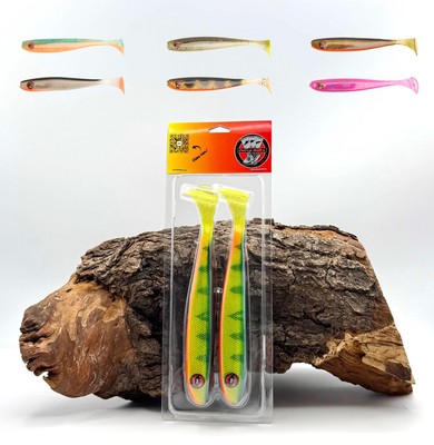 Zed Fishing Zocca Baits 16cm 2 Stück 7 Farben Shads Gummifische Hecht Zander OVP