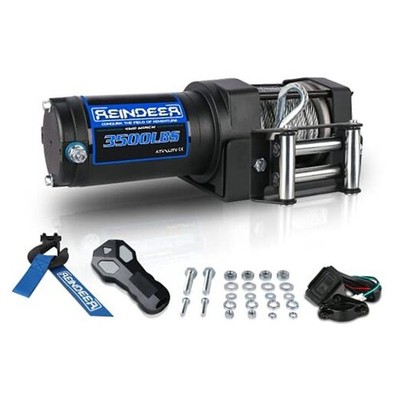  New 12V Winch 3500 lb Load Capacity Electric Winch Kit for 3500lb Steel Cable