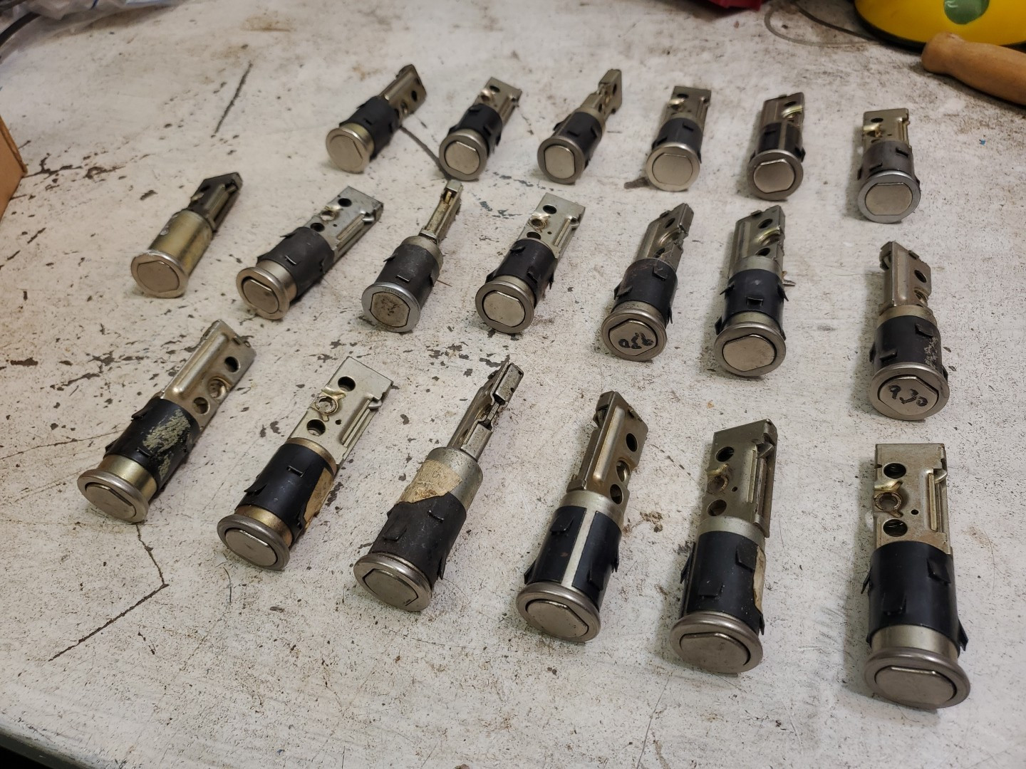Lot Of 19 Vintage Schlage Deadbolt Drive 2 3/8 Locksmith Job Lot