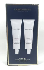 2pc Laura Mercier Souffle Hand Cream Duo Ambre Vanille & Almond Coconut 2x 1.5oz