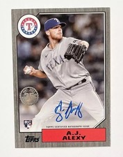 2022 Update 1987 Topps Baseball Black /199 AJ Alexy #87BA-AJA Rookie Auto RC