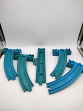 2001 Tomy Thomas Train Trackmaster Blue Track Slope Curve Bridge A B Ramp Riser
