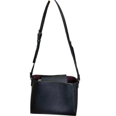 Zara Basic Collection Crossbody Purse Black Faux Leather