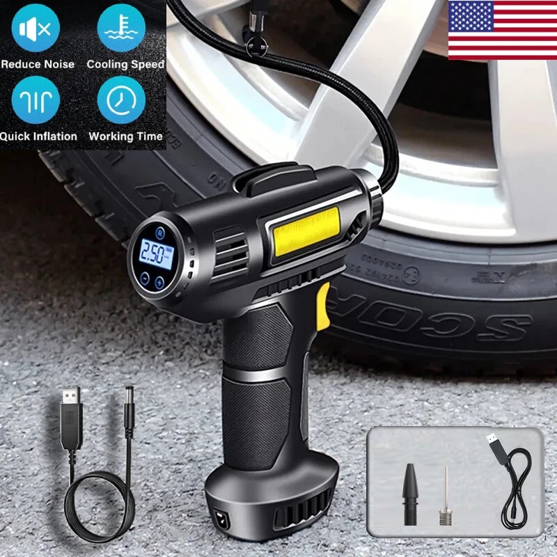 Pump 12v Rechargeable For Car Motorcycle