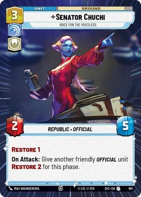 Senator Chuchi - Voice for the Voiceless (Hyperspace Foil) [SEC - 801]