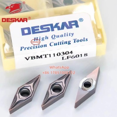 DESKAR VBMT110304 LF6018 Carbide Insert 10pcs VBMT221 Stainless Turning Insert