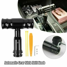 Aluminum Automatic Car Gear Stick Shift Knob Lever Shifter With Button Universal