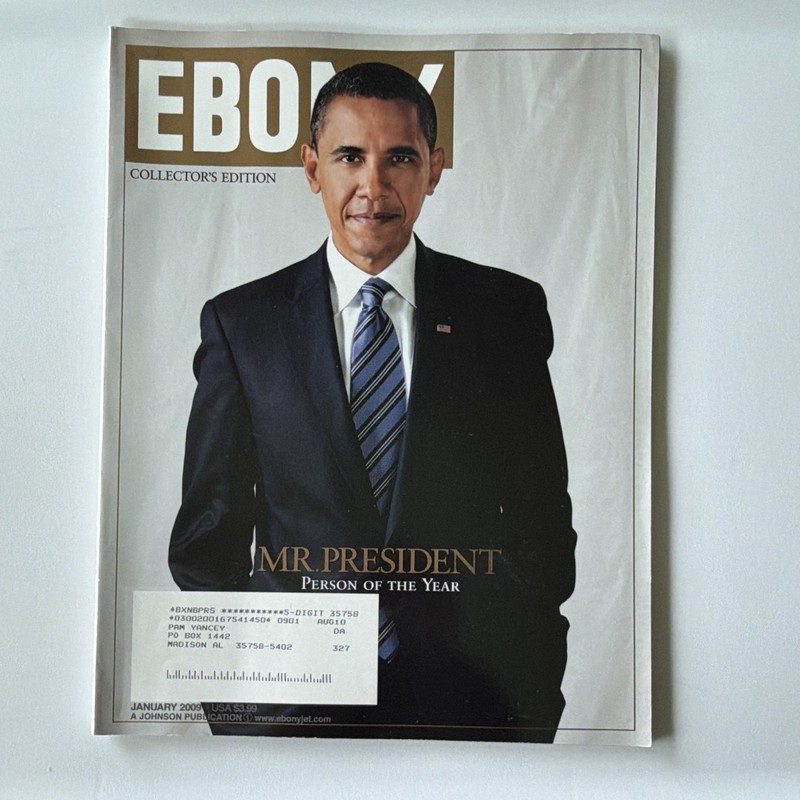 Ebony Collector's Edition Magazine January 2009 Mr. President Barack Obama