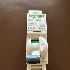 Schneider Acti9 IC60H CB40A RCBO C Type, All Tested!