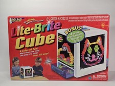 Hasbro Lite Brite Cube 2003 Classic 4 Sides of Fun Over 500 Pegs New Sealed