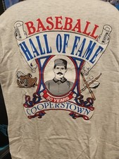 Baseball Hall Of  Fame 50th Anniversary T-shirt Abner Doubleday Vintage 1989